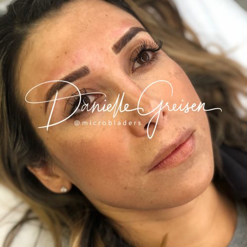 Microshading + Microblading Combo Eyebrows by Danielle at MicroBladers Las Vegas